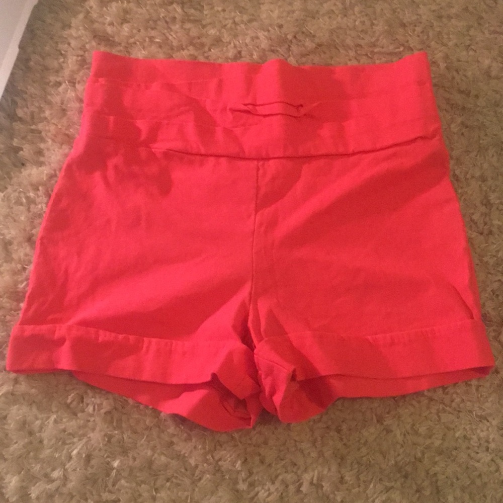 Pink stretch shorts